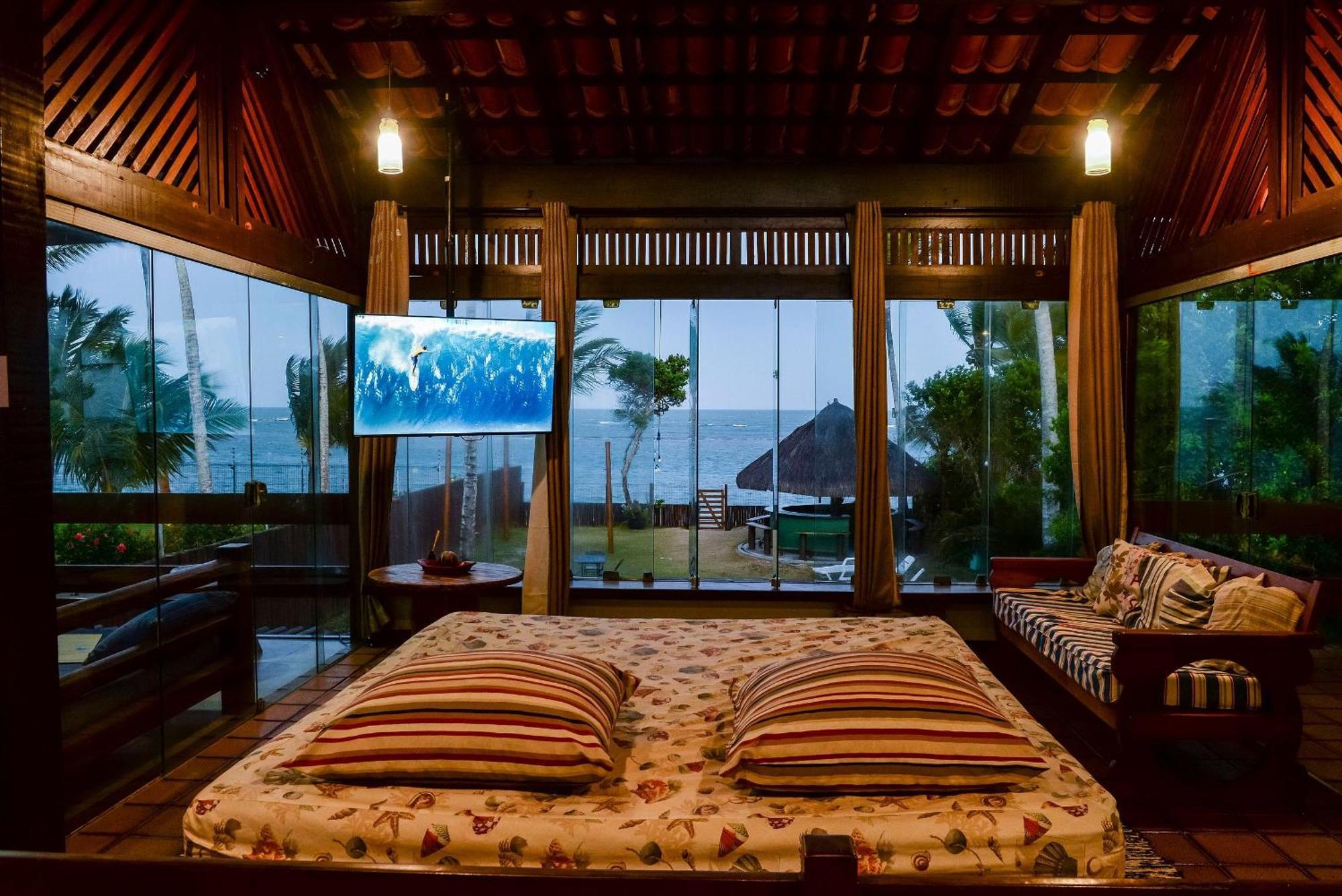 Casa De Frente Para A Praia - Arraial D' Ajuda Porto Seguro Eksteriør billede